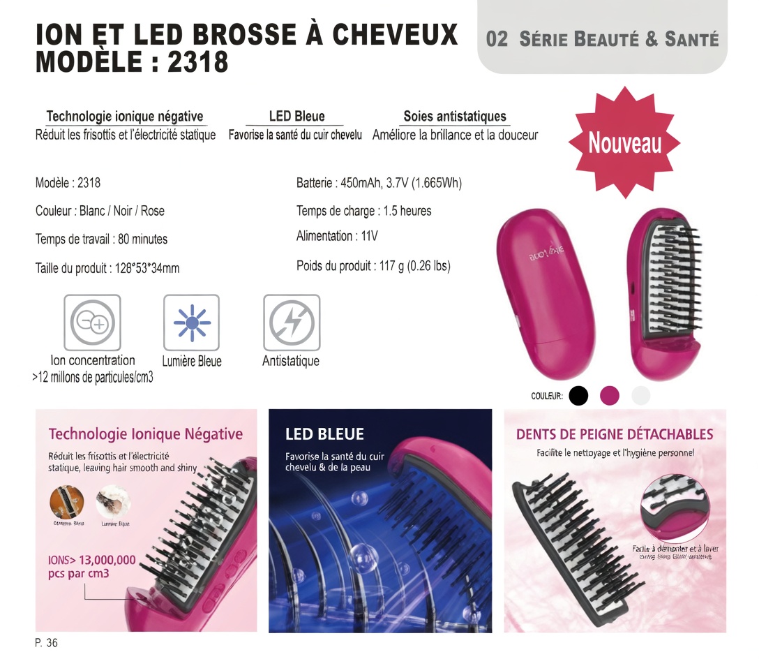 brosse à cheveux ionique – Image 12